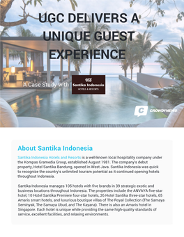 Santika Indonesia Case Study
