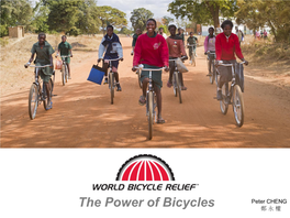 The Power of Bicycles 鄭 永 權 an Alternative for the Sustainability of Ngos/Npos