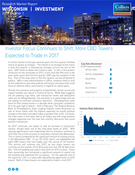 Q1 2017 Colliers Investment Market Report