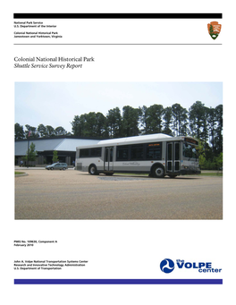 Colonial National Historical Park Shuttle Service Survey Report