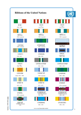 Ribbons of the United Nations