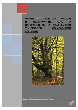 Documento De Objetivos Y Medidas De Conservación