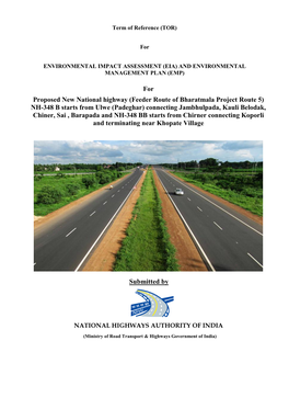 Proposed New National Highway
