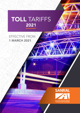 Toll Tariffs 2021