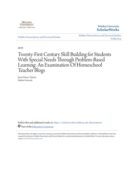 Twenty-First Century Skill Building for Students With