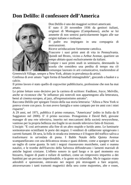 Don Delillo: Il Confessore Dell'america