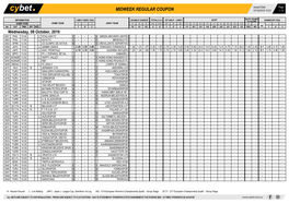 Midweek Regular Coupon 07/10/2019 10:23 1 / 5