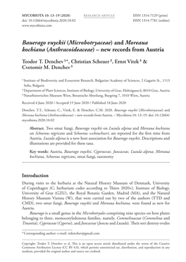 And Moreaua Kochiana (Anthracoideaceae) – New Records from Austria