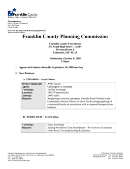 Franklin County Planning Commission