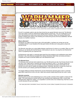 Skirmish Scenario Intro Skirmish Scenario List Rules Baggage