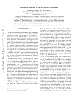 Arxiv:1105.1514V3 [Astro-Ph.CO] 7 Jul 2011