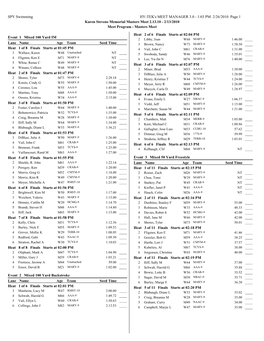 Swim Series Meet #5