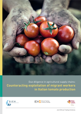 Counteracting Exploitation of Migrant Workers in Italian Tomato Production