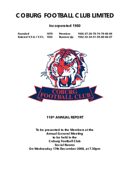 Coburg Football Club Limited