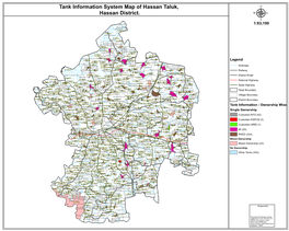 Tank Information System Map of Hassan Taluk, Hassan District. Μ Kuppalu 1:83,100 Bommanahalli Koppalahalli KA23040761