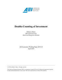 Double-Counting of Investment