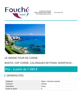 Prix : À Partir De 1 089 €