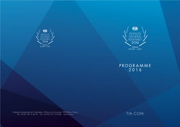 Programme 2016