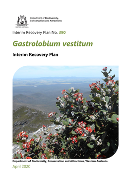 Gastrolobium Vestitum