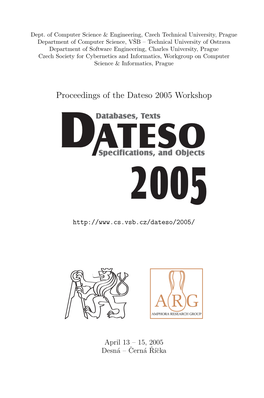 Proceedings of the Dateso 2005 Workshop Group Ampho