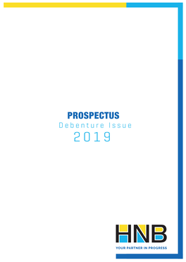 PROSPECTUS Debenture Issue 2019