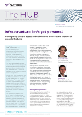 Infrastructure: Let’S Get Personal Getting Really Close to Assets and Stakeholders Increases the Chances of Consistent Returns