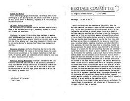 Heritage Vancouver Newsletter 1990 & 1991