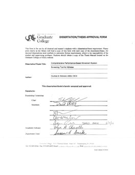 Comprehensive Performance-Based Movement System Screening Tool for Athletes