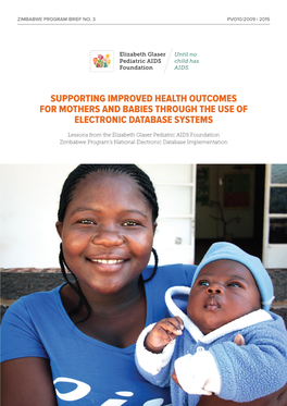 Supporting Improved Health Outcomes for Mothers and Babies Through the Use of Electronic Database Systems