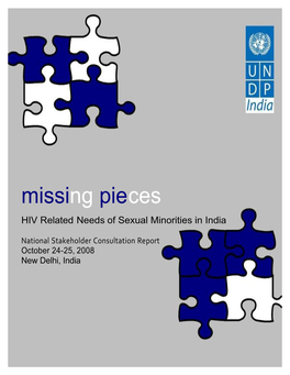 HIV Related Needs of Sexual Minorities in India