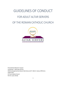 Guidelines of Conduct