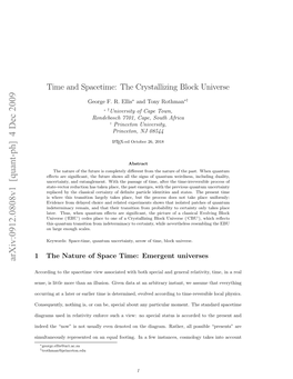 Time and Spacetime: the Crystallizing Block Universe