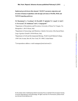 Epidermal Growth Factor-Like Domain 7 (EGFL7)