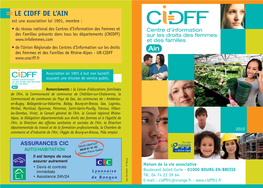 Le Cidff De L'ain