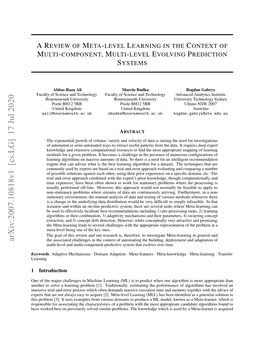 A Review of Meta-Level Learning in the Context of Multi-Component