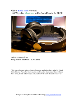 100 Social Media Resources for Musicians