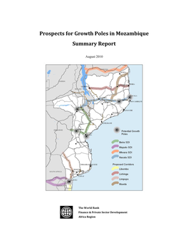 Prospects for Growth Poles in Mozambique Summary Report