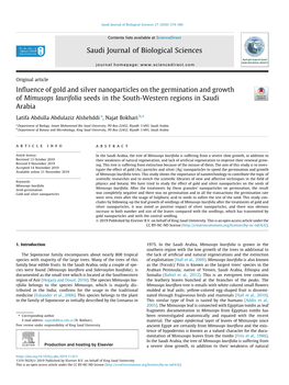 Influence of Gold and Silver Nanoparticles on the Germination