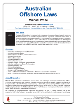 Australian Offshore Laws Michael White