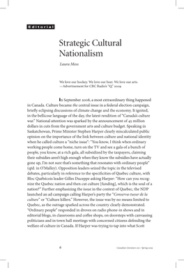 Strategic Cultural Nationalism