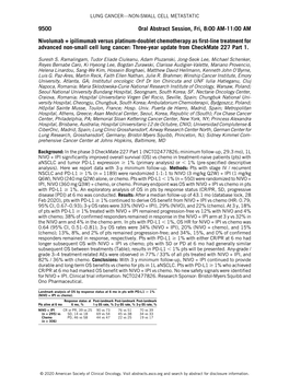 Lung Cancer—Non-Small Cell Metastatic