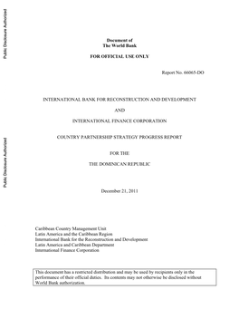 World Bank Document