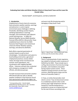 Evaluating Heat Index and Winter Weather Criteria in the Rio Grande