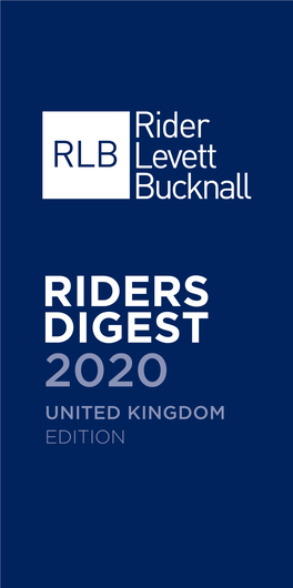 Riders Digest 2020 United Kingdom Edition