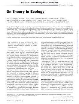 On-Theory-In-Ecology.Pdf