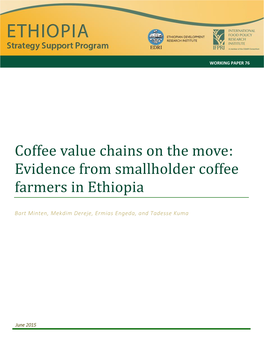 Evidence from Smallholder Coffee Farmers in Ethiopia