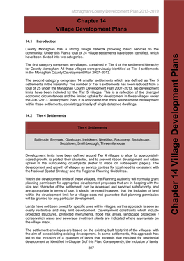 Chapter 14 Village Development Plans