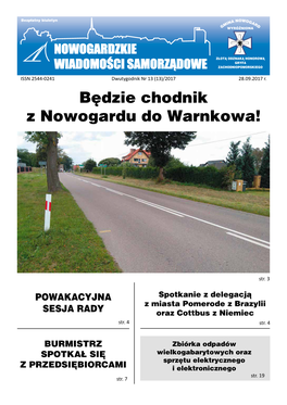 Będzie Chodnik Z Nowogardu Do Warnkowa!