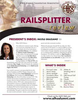 RAILSPLITTER Review SPRING 2016