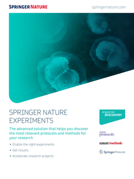 Springer Nature Experiments